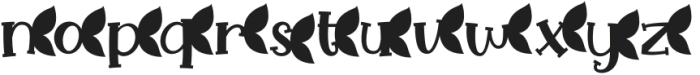 Weathered Sunshine Butterfly Right otf (400) Font LOWERCASE