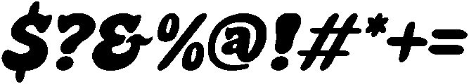 Webrow Bubble Italic otf (400) Font OTHER CHARS
