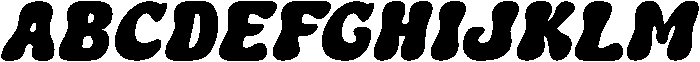 Webrow Bubble Italic otf (400) Font UPPERCASE