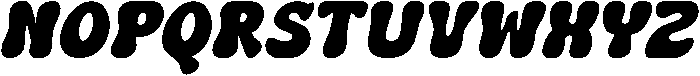 Webrow Bubble Italic otf (400) Font UPPERCASE