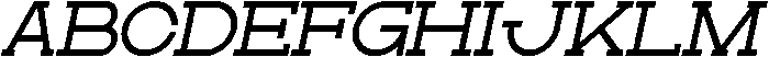 Wedank Italic otf (400) Font UPPERCASE
