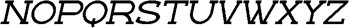 Wedank Italic otf (400) Font UPPERCASE