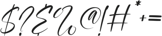 Wedding Bliss Italic otf (400) Font OTHER CHARS