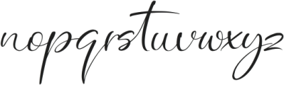 Wedding Bliss Italic otf (400) Font LOWERCASE