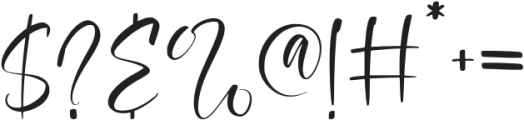 Wedding Bliss otf (400) Font OTHER CHARS