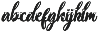 Wedding Bouquet Regular otf (400) Font LOWERCASE