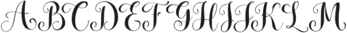 Wedding Party Regular otf (400) Font UPPERCASE