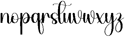 Wedding Regular otf (400) Font LOWERCASE