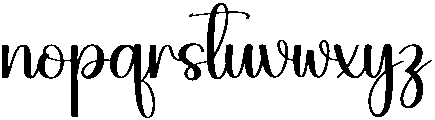 Wedding Regular otf (400) Font LOWERCASE