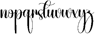 Wedding Regular otf (400) Font LOWERCASE