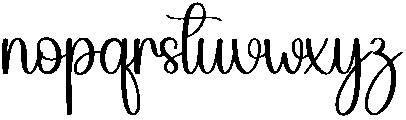 Wedding Regular otf (400) Font LOWERCASE