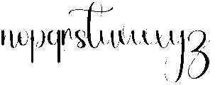 Wedding Regular otf (400) Font LOWERCASE