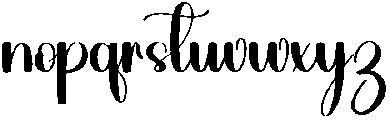 Wedding Regular otf (400) Font LOWERCASE