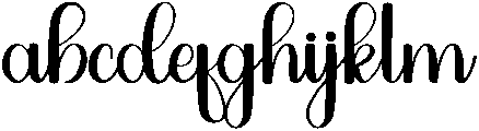 Wedding Regular otf (400) Font LOWERCASE