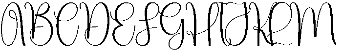Wedding Regular otf (400) Font UPPERCASE