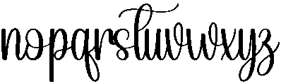Wedding Regular otf (400) Font LOWERCASE