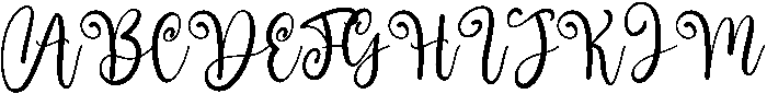 Wedding Regular otf (400) Font UPPERCASE