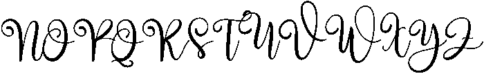Wedding Regular otf (400) Font UPPERCASE