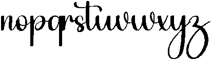 Wedding Signature Regular otf (400) Font LOWERCASE