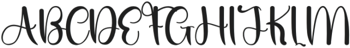 Wedding1 Regular otf (400) Font UPPERCASE