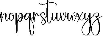 Wednesday Regular otf (400) Font LOWERCASE
