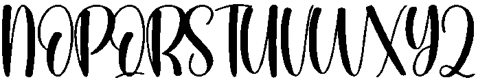 Wednesday Regular otf (400) Font UPPERCASE