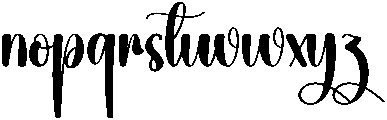 Wednesday Regular otf (400) Font LOWERCASE