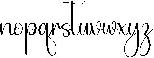 Wednesday Regular otf (400) Font LOWERCASE