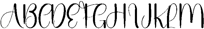 Wednesday Regular otf (400) Font UPPERCASE
