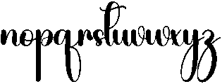 Wednesday Regular otf (400) Font LOWERCASE