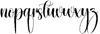 Wednesday Regular otf (400) Font LOWERCASE