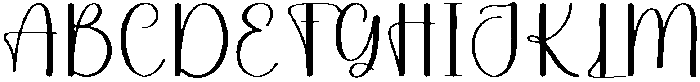 Wednesday Regular otf (400) Font UPPERCASE