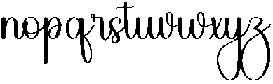 Wednesday Regular otf (400) Font LOWERCASE