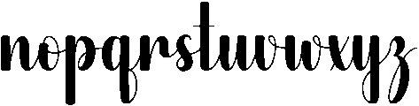Wednesday Regular otf (400) Font LOWERCASE
