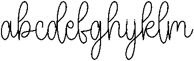 Wednesday Regular otf (400) Font LOWERCASE