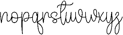 Wednesday Regular otf (400) Font LOWERCASE
