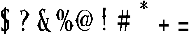 Wednesday otf (400) Font OTHER CHARS