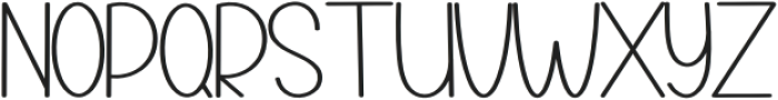 Weekend Surprise Regular otf (400) Font UPPERCASE