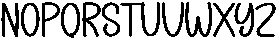 Weekend Vacation Regular otf (400) Font LOWERCASE