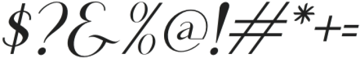 WegllyHauston-Oblique otf (400) Font OTHER CHARS