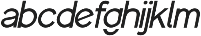 Weightbar Italic otf (400) Font LOWERCASE