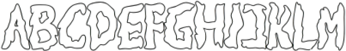 Weird Thorny Outline otf (400) Font UPPERCASE