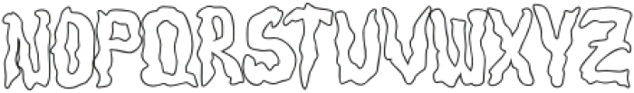 Weird Thorny Outline otf (400) Font UPPERCASE