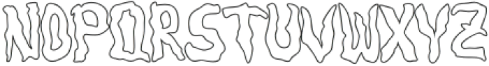 Weird Thorny Outline otf (400) Font LOWERCASE