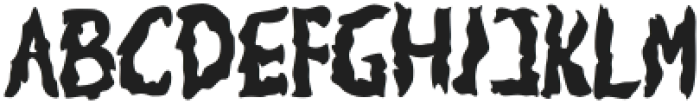 WeirdThorny-Regular otf (400) Font UPPERCASE