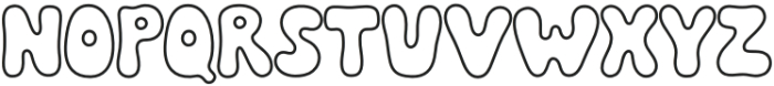 Weirdo Outline otf (400) Font UPPERCASE