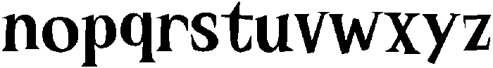 Weirtoz Regular otf (400) Font LOWERCASE