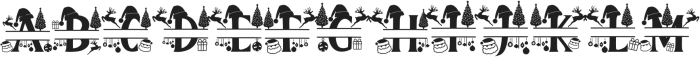 Welcome Christmas (Monogram) ttf (400) Font LOWERCASE