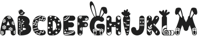 Welcome Easter Regular otf (400) Font UPPERCASE