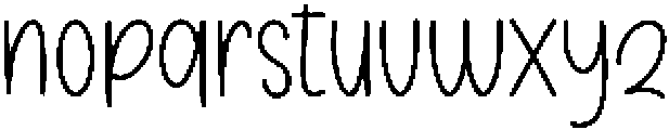 Welcome Holiday Regular otf (400) Font LOWERCASE